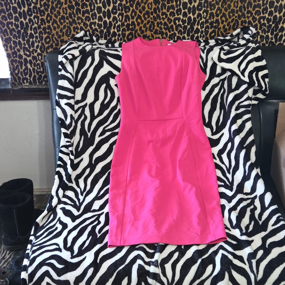 Hot Pink Sleeveless Dress